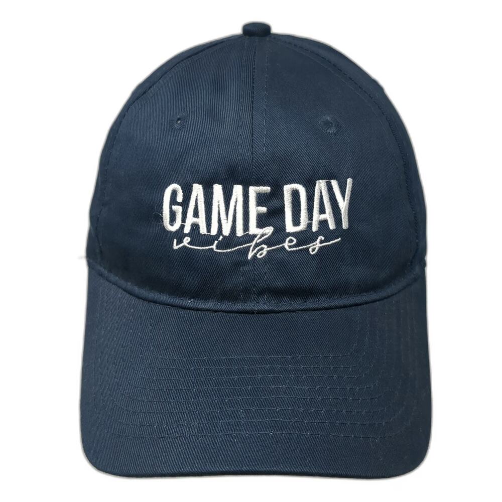 Maurices Baseball Cap Blue White OS Game Day Vibes Strapback Adjustable Hat